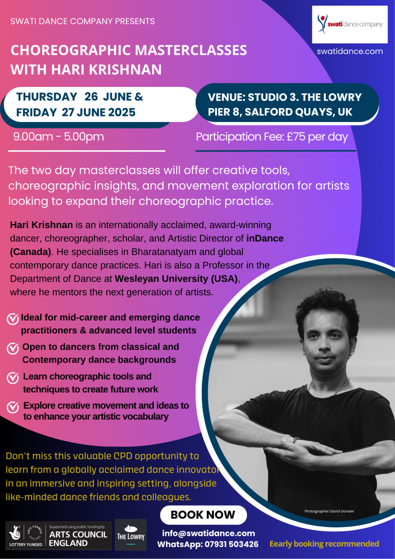 Choreographic Masterclasses with Hari Krishnan